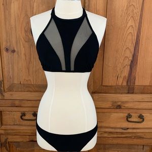 Express Swim Black Bikini 2 Piece Set